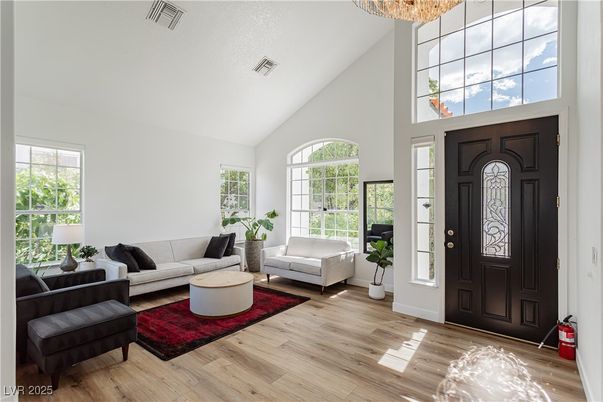 Chandelier, Interior, Living room, Wood Texture Flooring