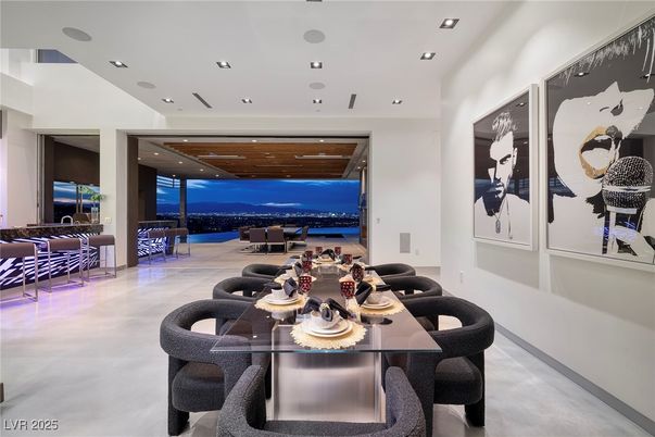Dining room, Interior, Living room, Recessed Lighting