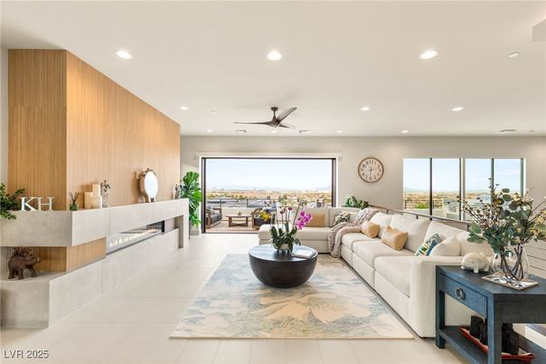 Fireplace, Interior, Living room, Recessed Lighting
