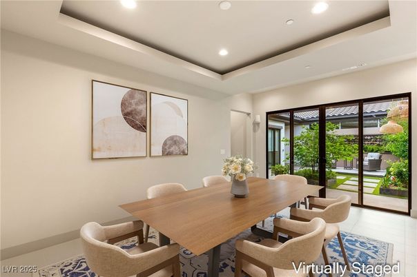 Dining room, Interior, Recessed Lighting