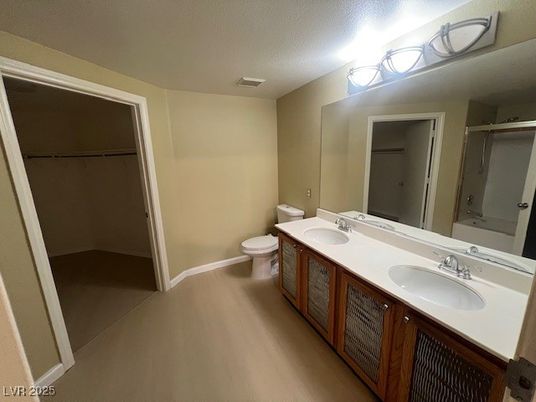 Bathroom, Dual Sink Vanities, Interior, Wood Texture Flooring