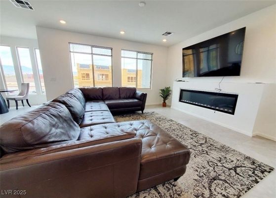 Fireplace, Interior, Living room, Recessed Lighting