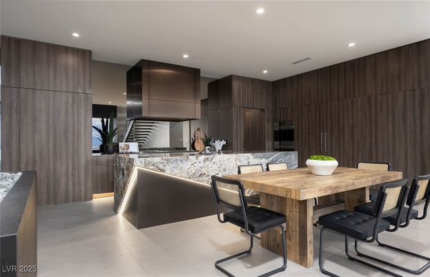 Dining room, Interior, Kitchen, Recessed Lighting