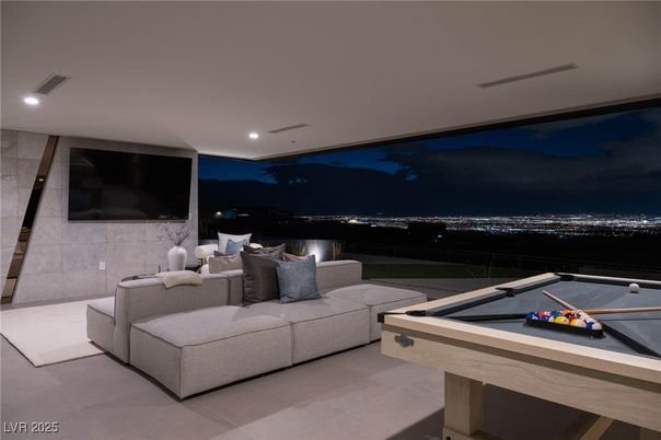 Billiard Table, Game Room, Interior, Living room, Recessed Lighting