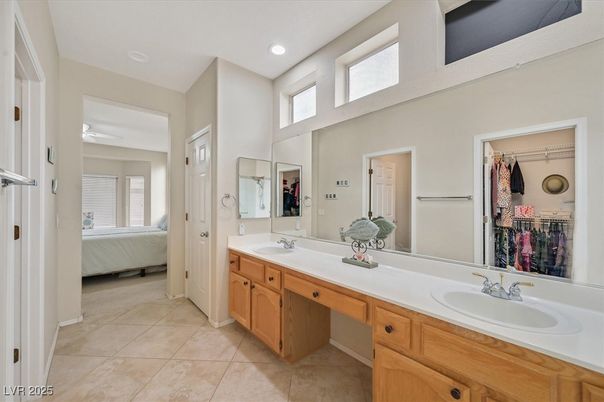 Bathroom, Bedroom, Dual Sink Vanities, Interior, Recessed Lighting