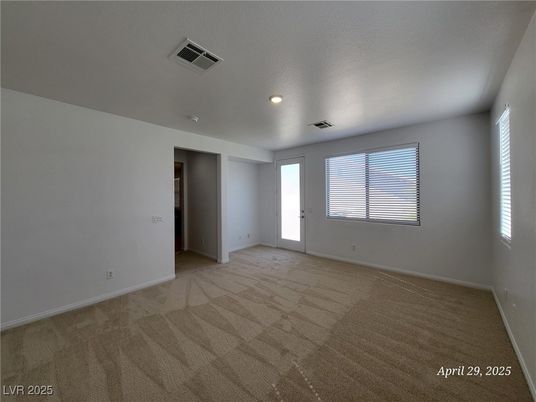 Empty room, Interior, Recessed Lighting