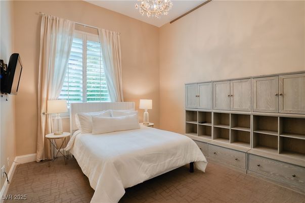 Bedroom, Chandelier, Interior