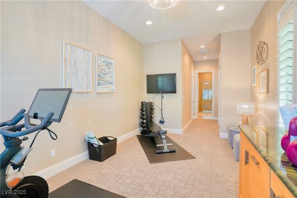 Fitness Equipment, Interior, Recessed Lighting