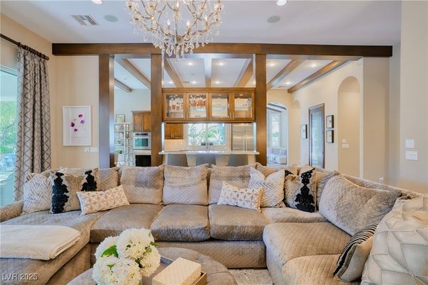 Chandelier, Interior, Living room, Recessed Lighting
