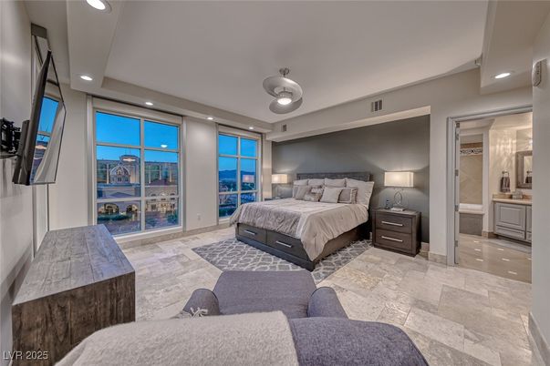 Bedroom, Interior, Recessed Lighting