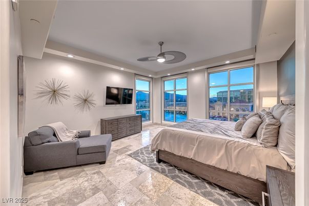 Bedroom, Interior, Recessed Lighting