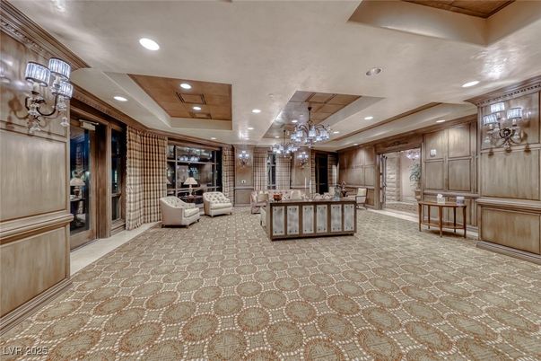 Chandelier, Interior, Living room, Recessed Lighting, Wooden Ceilings