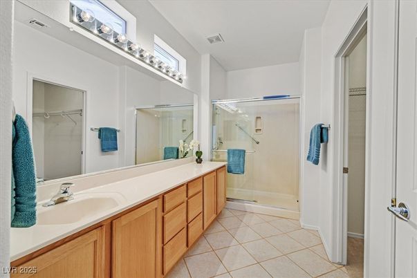 Bathroom, Dual Sink Vanities, Glass Shower, Interior