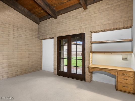 Home Office, Interior, Stone Walls, Wooden Beams, Wooden Ceilings
