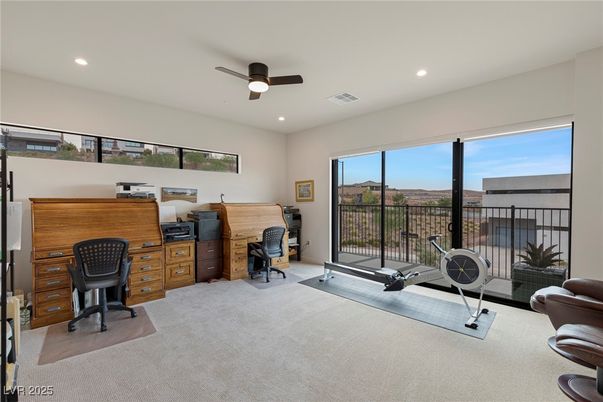 Home Office, Interior, Recessed Lighting