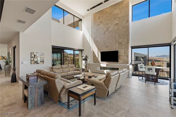 Interior, Living room, Recessed Lighting