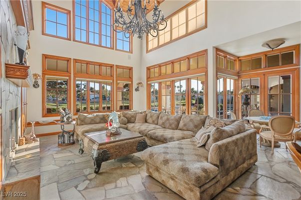Chandelier, Dining room, Fireplace, Interior, Living room