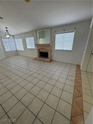 Empty room, Fireplace, Interior, Pendant Lights