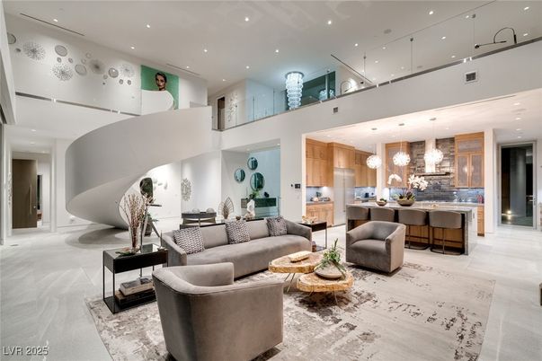 Interior, Kitchen, Living room, Pendant Lights, Recessed Lighting, Stainless Steel Appliances
