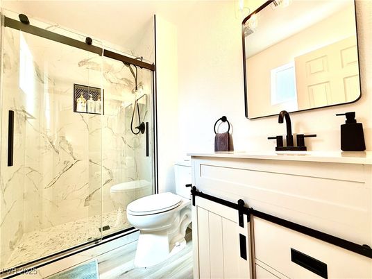 Bathroom, Glass Shower, Interior, Marble Walls
