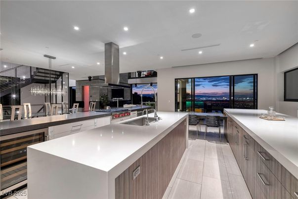 Interior, Kitchen, Pendant Lights, Recessed Lighting, Stainless Steel Appliances