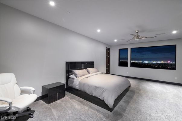 Bedroom, Interior, Recessed Lighting