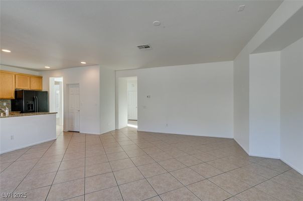 Empty room, Interior, Kitchen, Recessed Lighting