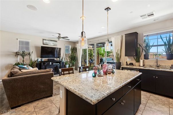 Interior, Kitchen, Living room, Pendant Lights, Recessed Lighting