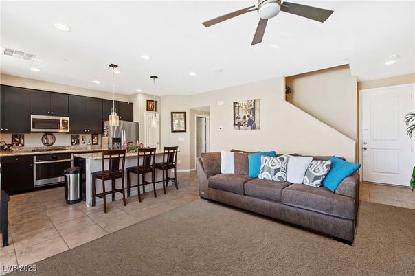 Interior, Kitchen, Pendant Lights, Recessed Lighting, Stainless Steel Appliances