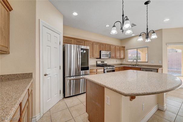 Interior, Kitchen, Pendant Lights, Recessed Lighting, Stainless Steel Appliances