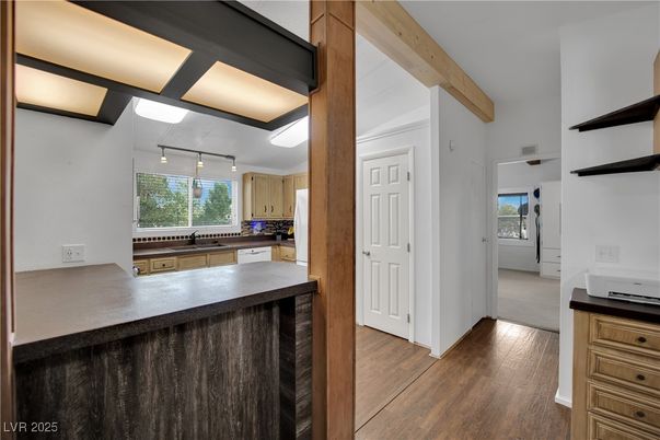 Interior, Kitchen, Wooden Beams, Wood Texture Flooring