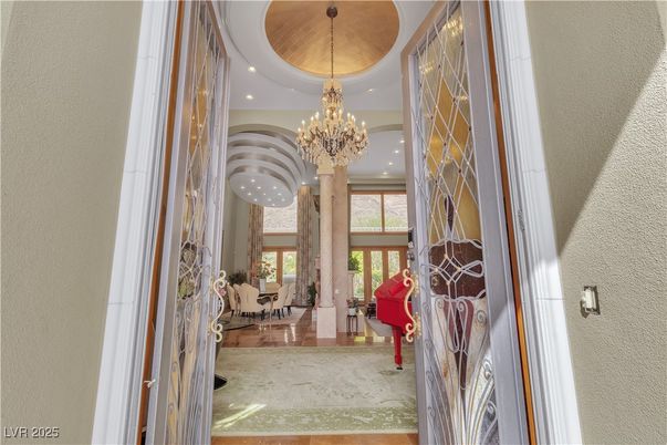 Chandelier, Interior, Living room, Recessed Lighting, Wood Texture Flooring