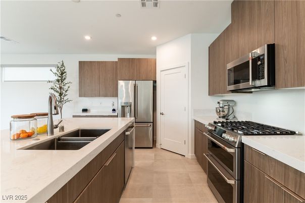 Interior, Kitchen, Recessed Lighting, Stainless Steel Appliances