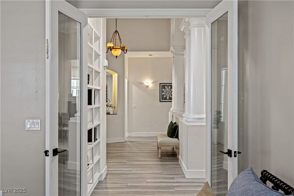 Chandelier, Interior, Wood Texture Flooring