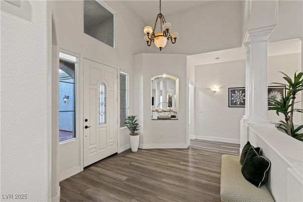 Chandelier, Interior, Wood Texture Flooring