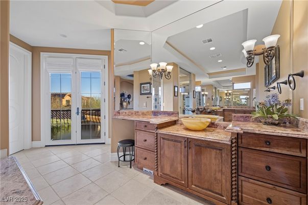 Bathroom, Chandelier, Interior, Recessed Lighting