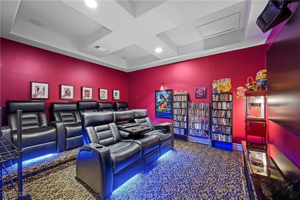 Home Theatre Room, Interior, Recessed Lighting, Theatre Room