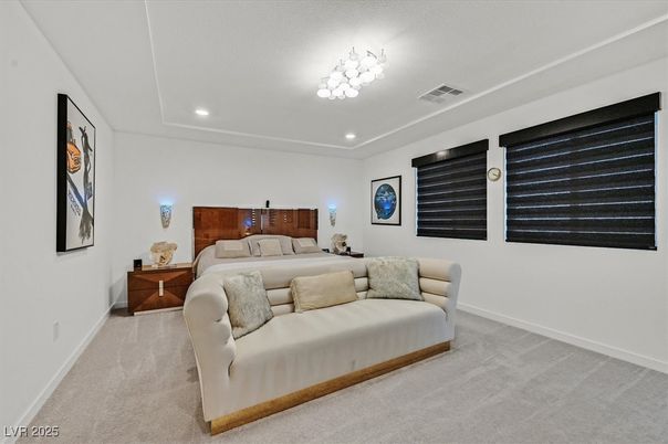 Bedroom, Interior, Recessed Lighting