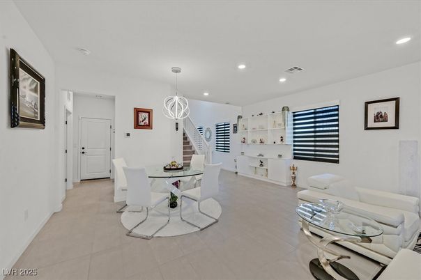 Dining room, Interior, Living room, Pendant Lights, Recessed Lighting