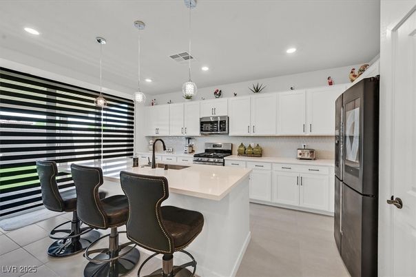 Interior, Kitchen, Pendant Lights, Recessed Lighting, Stainless Steel Appliances