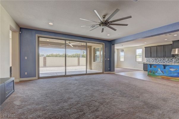 Empty room, Interior, Recessed Lighting