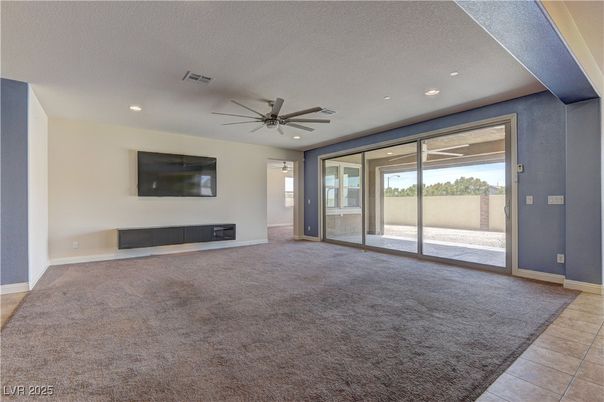 Empty room, Interior, Recessed Lighting