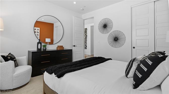 Bedroom, Interior, Recessed Lighting