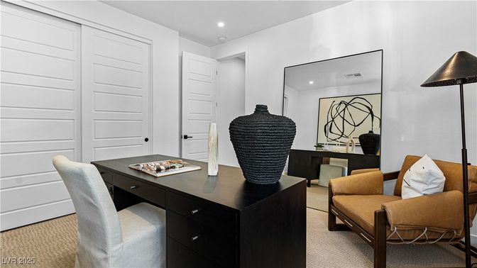 Home Office, Interior, Recessed Lighting