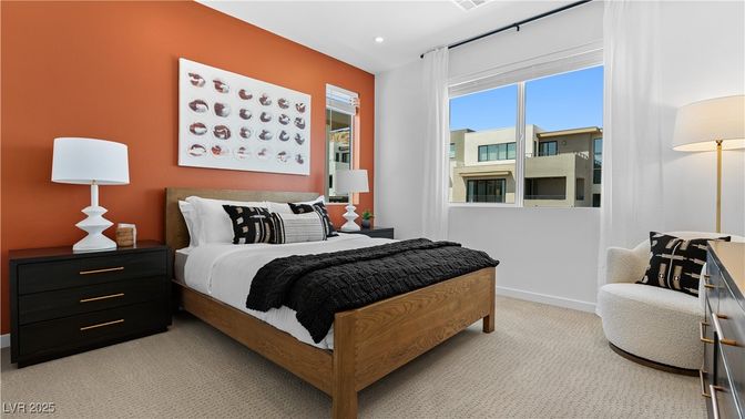 Bedroom, Interior, Recessed Lighting