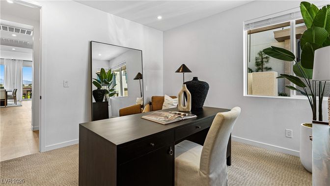 Home Office, Interior, Recessed Lighting