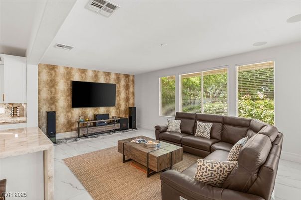 Interior, Living room, Marble, Recessed Lighting