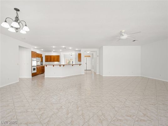 Chandelier, Empty room, Interior, Kitchen, Recessed Lighting