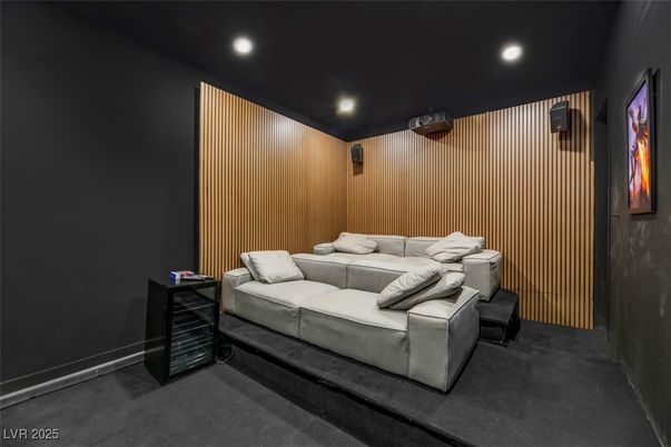 Home Theatre Room, Interior, Projection Screen, Recessed Lighting, Theatre Room