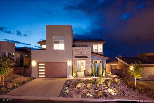 Attached, Exterior, Facade, Brick Facade, Modern